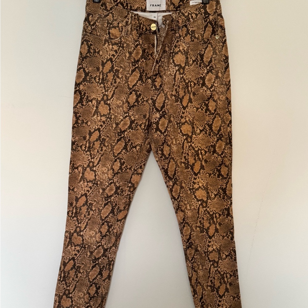 Frame Denim Women's Snake Print Jeans